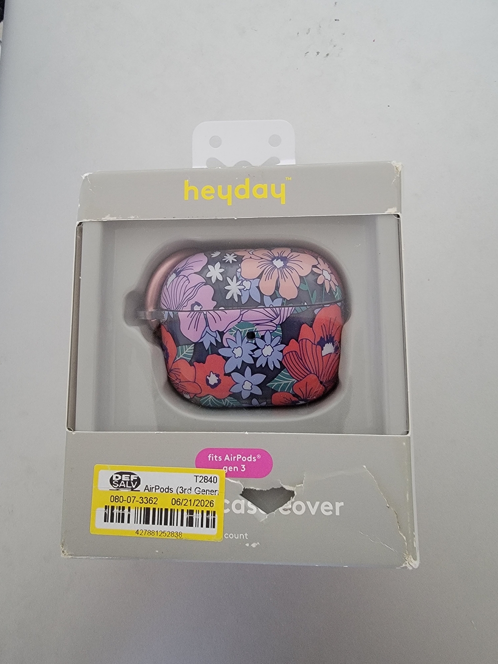 heyday Floral AirPods (3rd Gen) Case Cover - Pink, Red & Purple
